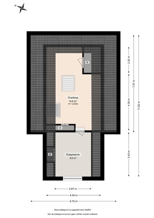 Floorplan - Halbe Wiersemaweg 6, 9365 TB Niebert